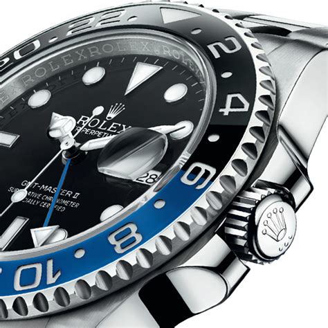 rolex gmt master 2 schwarze lünette eingestellt